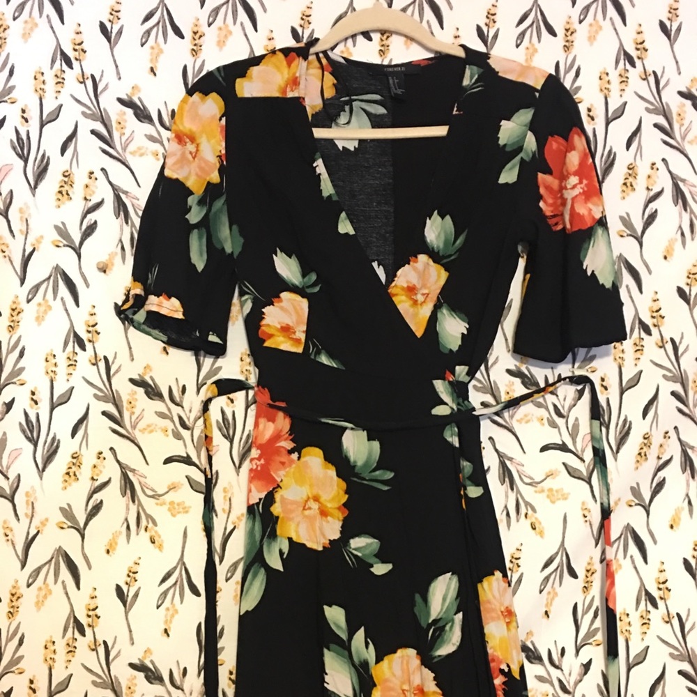 Forever 21 Floral Wrap Dress